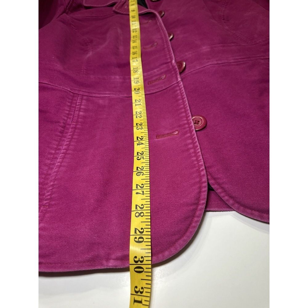 L.L. Bean Women's‎ Size Large Coat Jacket Peacoat Dark Pink - Picture 4 of 10